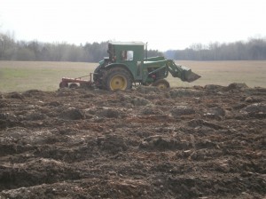 Plowing at The CSA Farm